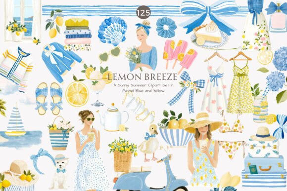 Download Lemon Clipart Summer Fashion Cottagecore - Lemon clipart Collection