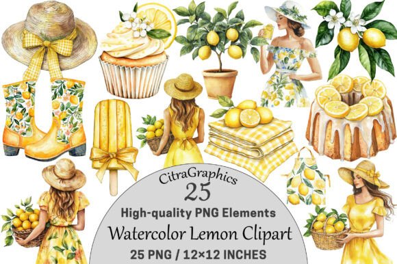 Download Watercolor Lemon Clipart. - Lemon clipart Collection