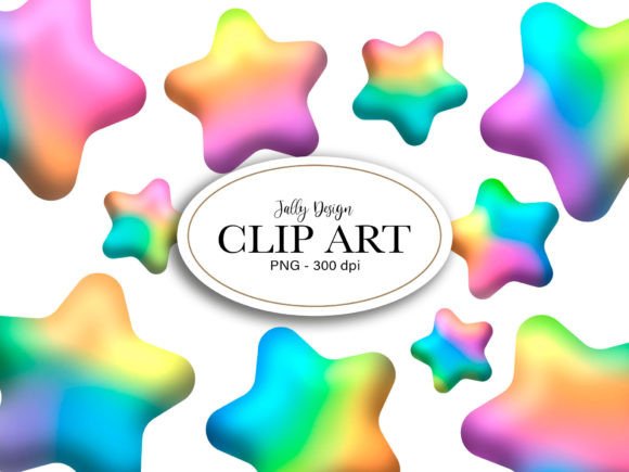 Download Colorful Rainbow Stars Clip Art - Premium Resources