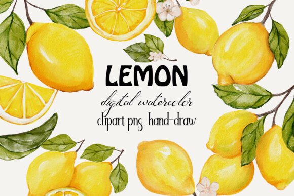 Download Watercolor Lemon Clipart Png Hand Drawn - Premium Resources