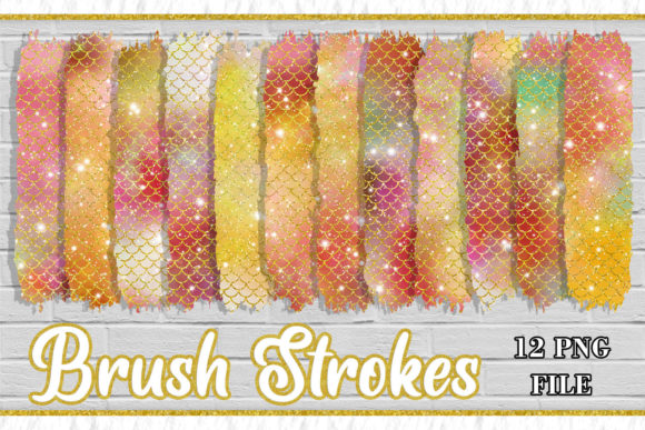 Download Brush Strokes Clipart, Scales Mermaid - Premium Bundle